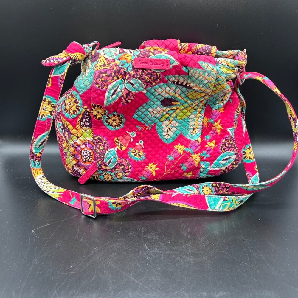 Vera Bradley Hadley Rumba Print Crossbody Purse Bag Floral EUC